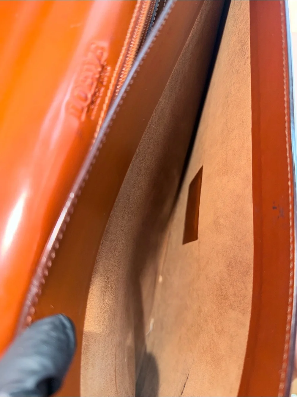 Authentic Loewe Anagram Day Promatico Business Bag Leather Briefcase